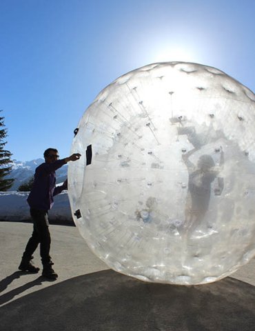 ValaisFun Zorb ball Valais Switzerland